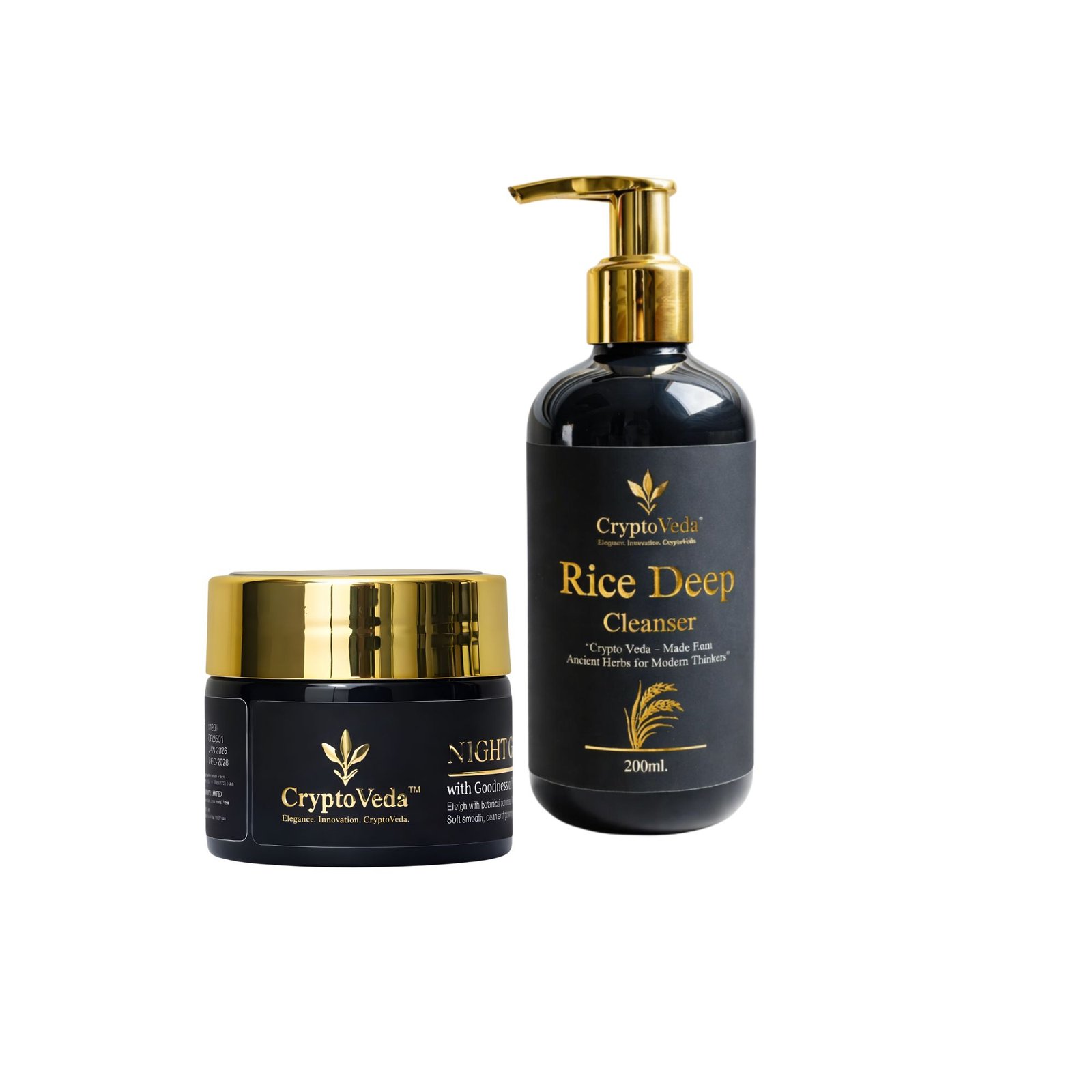Rice Deep Cleanser + Night Glow Cream Combo